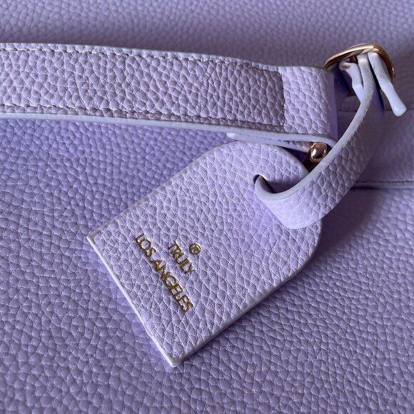 Truly Beauty Amalfi Luxury Vegan Leather Travel Trunk in Lilac - Picture 6 of 14
